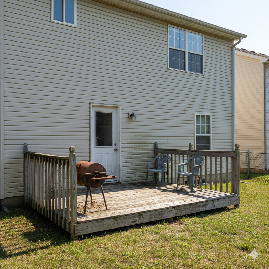 deck construction before