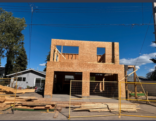 legal suite garage framing 2